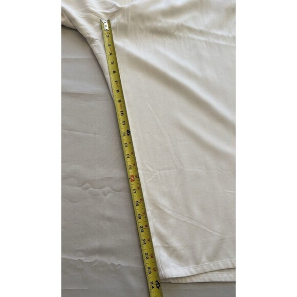 J. JILL White Pull On Crop Pants Size 3X Wide Leg Elastic Waist Trousers NWT - Picture 10 of 13